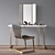 Modern Vanity Set - CB2 Dressing Table 3D model small image 1