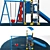 Playful Climbing Fun: Kids Playground Equipment 3D model small image 6