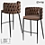 LoftDesigne 30443 Metal and Faux Leather Bar Stool 3D model small image 1