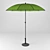 Modern Round Bogota Adjustable Umbrella 3D model small image 1