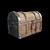  Vintage Wooden Chest  3D model small image 1