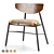 Industrial Elegance: Kink Dining Chair 3D model small image 1