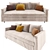Comfy Convertible Sofa Bed 3D model small image 1