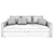 Comfy Convertible Sofa Bed 3D model small image 2