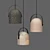 Modern Visby Concrete Pendant 3D model small image 1