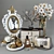 Elegant Vanity Decor Set 3D model small image 1