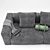 Elegant Square Design Sofa: Bellagio 3D model small image 4