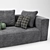 Elegant Square Design Sofa: Bellagio 3D model small image 5