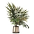 Tropical Green Oasis: Palms & Bouquet 3D model small image 3
