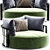 SCARLETT Round Sofa: Luxurious Elegance 3D model small image 2