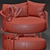 SCARLETT Round Sofa: Luxurious Elegance 3D model small image 3