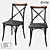 LoftDesigne 3860 Model: Stylish Leather and Wood Chair 3D model small image 1