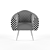 Luxury Velvet Chair 3D model small image 2