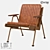 LoftDesign Armchair 31347: Metal, Oak, Eco-Leather 3D model small image 1