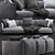 Edmond Flexform Sofa: Modern and Stylish Comfort 3D model small image 2