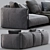 Edmond Flexform Sofa: Modern and Stylish Comfort 3D model small image 5