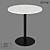 Industrial Style Concrete and Metal Table 3D model small image 1