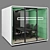 Mikomax HUSH MEET L: Modern Acoustic Office Stand with Table & Chairs 3D model small image 6