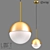 Industrial Glass Pendant Lamp by LoftDesigne 3D model small image 1