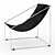 Metal-Framed Leather Armchair 3D model small image 2