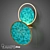 Blue Lagoon Sconce: Elegant Lighting for Any Space 3D model small image 1