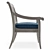 Elegant Argento Side Chairs 3D model small image 4