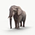 Realistic Elephant Figure 3D model small image 5