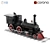 Baldwin Steam Locomotive - Authentic 4-4-0 Model 3D model small image 1