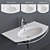 Catalano Velis Wall-mounted Washbasin 3D model small image 1