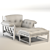 Modern Mole Armchair Set 3D model small image 3