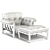 Modern Mole Armchair Set 3D model small image 12