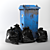 197K Poly Garbage Bin 1: Hires Renders, Turning-Table Preview 3D model small image 1