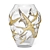 Lalique Hirondelles Crystal Vase: Elegant & Golden 3D model small image 3