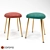 Stylish Redoute Stool: Topim 3D model small image 1