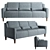 Cabo Loft Sofa: Stylish, Comfortable, and Versatile 3D model small image 1