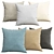 Cozy Cushion Set: Pillows 23 3D model small image 1