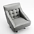 Elegant MAXDIVANI GUSCIO Chair 3D model small image 2