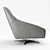 Elegant MAXDIVANI GUSCIO Chair 3D model small image 3