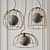 Golden Cage Pendant: Mid Century Modern 3D model small image 1