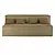 Tommy Milano: Comfortable Folding Sofa 3D model small image 1