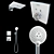 Luxury Shower Experience Set 3D model small image 1