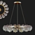 Elegant Blossom Ring Chandelier 3D model small image 1