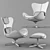 Lazy Swivel Armchair: Sleek Comfort & Style 3D model small image 3
