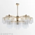 Sleek Gretta 12-Light Linear Chandelier 3D model small image 4