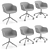 Muuto Fiber Office Armchair 3D model small image 4