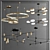 Sleek & Chic Chandelier Collection 3D model small image 1