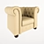 Elegant Rogersville Armchair 3D model small image 1