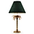 Tropical Palm Brass Lamp 3D model small image 3