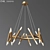 Luxury Pentagon Chandelier - Jonathan Browning 3D model small image 1