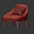 Stylish Loft Designe Armchair - 2433 Model 3D model small image 5